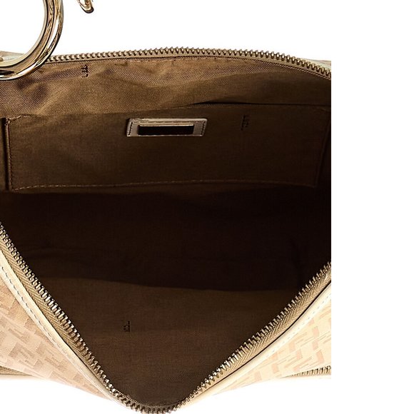 FENDI Beige Zucca-Print Canvas Zucca Chef Hobo Bag (Authentic Pre-Owned) - Picture 4 of 4